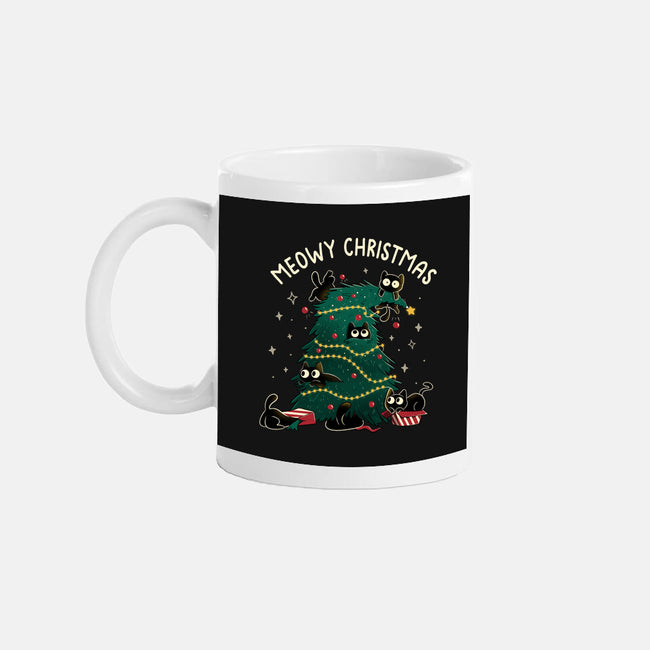 Meowy Christmas Funny Cats-None-Mug-Drinkware-tobefonseca