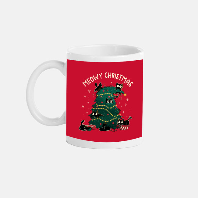 Meowy Christmas Funny Cats-None-Mug-Drinkware-tobefonseca