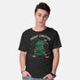 Meowy Christmas Funny Cats-Mens-Basic-Tee-tobefonseca