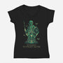 Don't Fight Alone-Womens-V-Neck-Tee-yumie