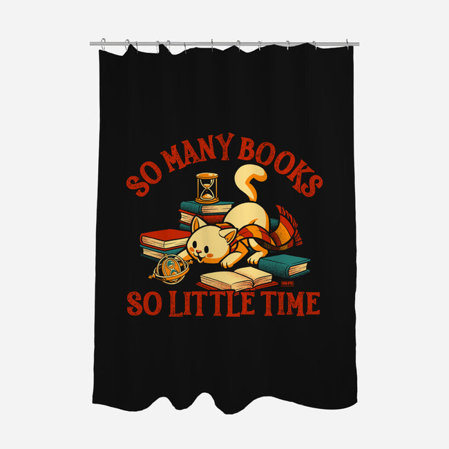 Many Books So Little Time-None-Polyester-Shower Curtain-worlddominationforcats