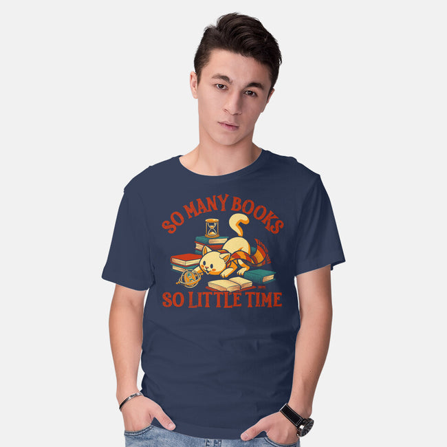 Many Books So Little Time-Mens-Basic-Tee-worlddominationforcats