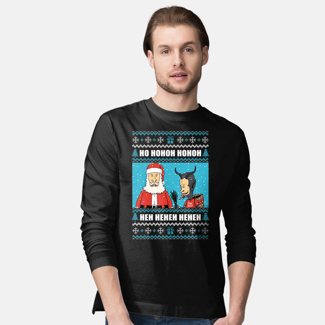 Christmas Sucks-Mens-Long Sleeved-Tee-pigboom