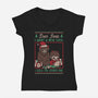 Ugly Sweater Christmas Pact-Womens-V-Neck-Tee-Studio Mootant