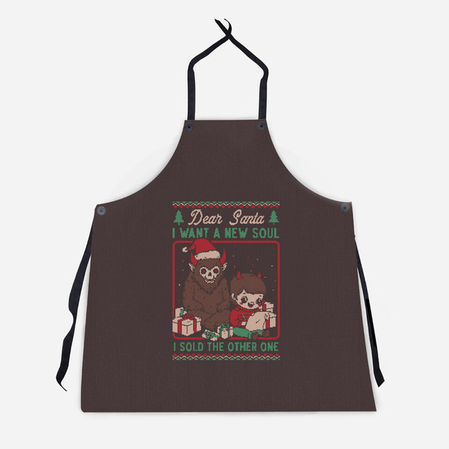 Ugly Sweater Christmas Pact-Unisex-Kitchen-Apron-Studio Mootant