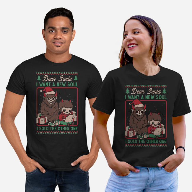 Ugly Sweater Christmas Pact-Unisex-Basic-Tee-Studio Mootant