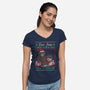 Ugly Sweater Christmas Pact-Womens-V-Neck-Tee-Studio Mootant