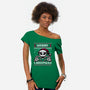 Ugly Sweater Spooky Christmas-Womens-Off Shoulder-Tee-Studio Mootant