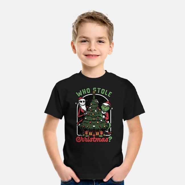 Stealing Christmas Movies-Youth-Basic-Tee-Studio Mootant