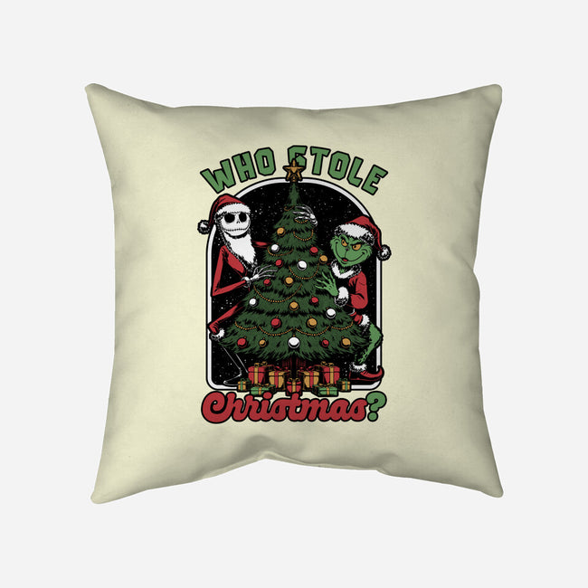 Stealing Christmas Movies-None-Removable Cover w Insert-Throw Pillow-Studio Mootant