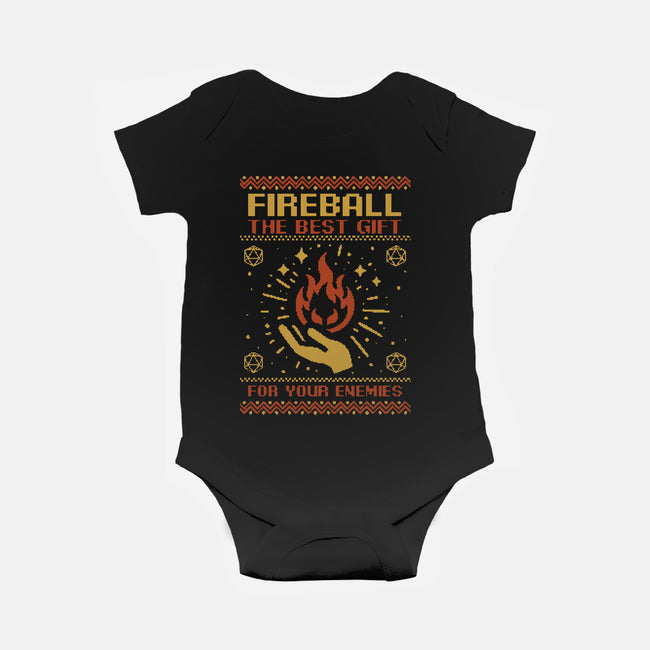 Ugly Sweater Fireball-Baby-Basic-Onesie-Studio Mootant