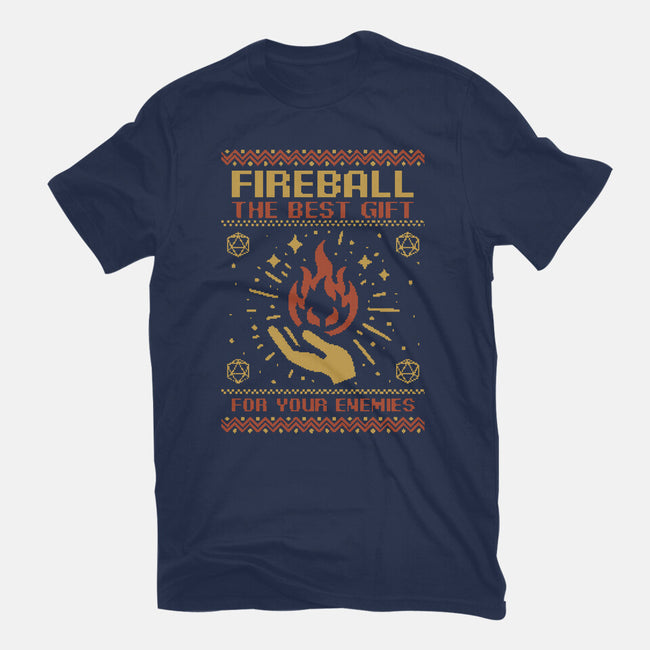 Ugly Sweater Fireball-Womens-Basic-Tee-Studio Mootant