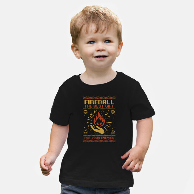 Ugly Sweater Fireball-Baby-Basic-Tee-Studio Mootant