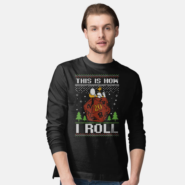 Ugly Sweater Beagle-Mens-Long Sleeved-Tee-Studio Mootant