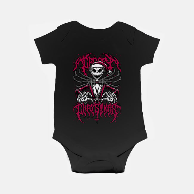 Creepy Christmas Skeleton-Baby-Basic-Onesie-Studio Mootant