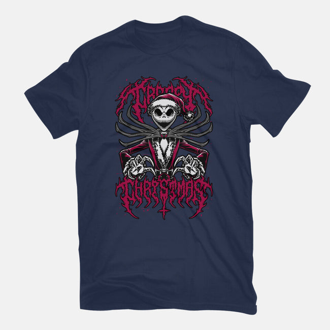 Creepy Christmas Skeleton-Mens-Basic-Tee-Studio Mootant