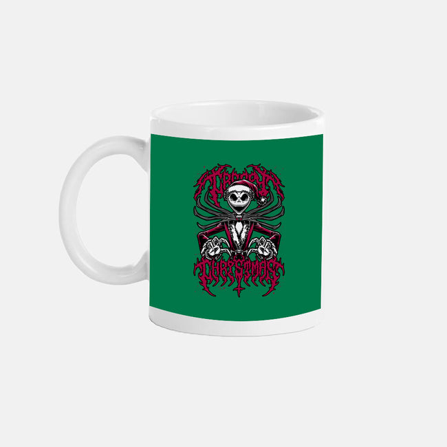 Creepy Christmas Skeleton-None-Mug-Drinkware-Studio Mootant