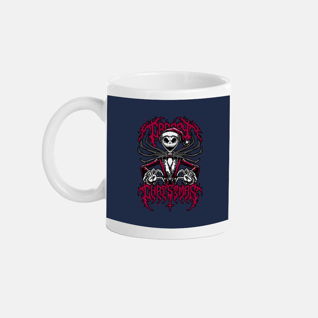 Creepy Christmas Skeleton-None-Mug-Drinkware-Studio Mootant