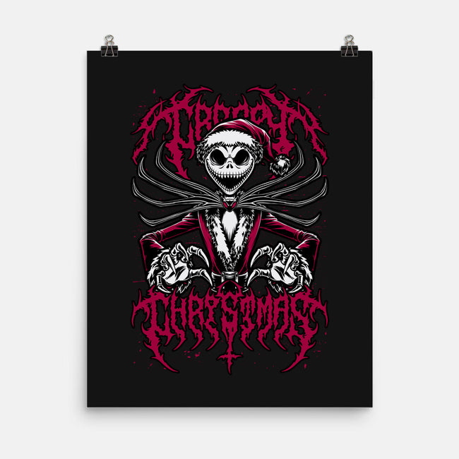 Creepy Christmas Skeleton-None-Matte-Poster-Studio Mootant