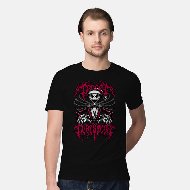 Creepy Christmas Skeleton-Mens-Premium-Tee-Studio Mootant