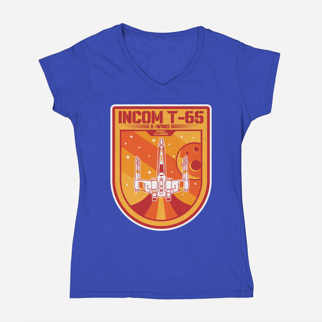 Incom T65-Womens-V-Neck-Tee-SuperEdu