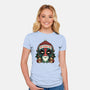 Ho Freakin Ho-Womens-Fitted-Tee-glitchygorilla