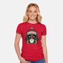 Ho Freakin Ho-Womens-Fitted-Tee-glitchygorilla