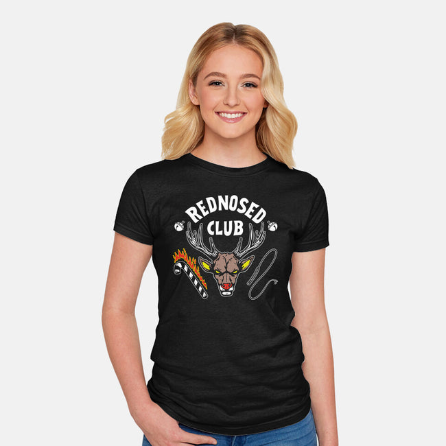 RedNosed Club-Womens-Fitted-Tee-Getsousa!