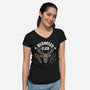 RedNosed Club-Womens-V-Neck-Tee-Getsousa!