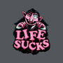 This Life Sucks-Womens-V-Neck-Tee-glitchygorilla