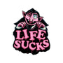 This Life Sucks-Womens-Off Shoulder-Tee-glitchygorilla