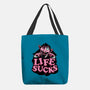 This Life Sucks-None-Basic Tote-Bag-glitchygorilla