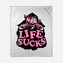 This Life Sucks-None-Fleece-Blanket-glitchygorilla