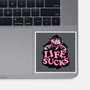 This Life Sucks-None-Glossy-Sticker-glitchygorilla