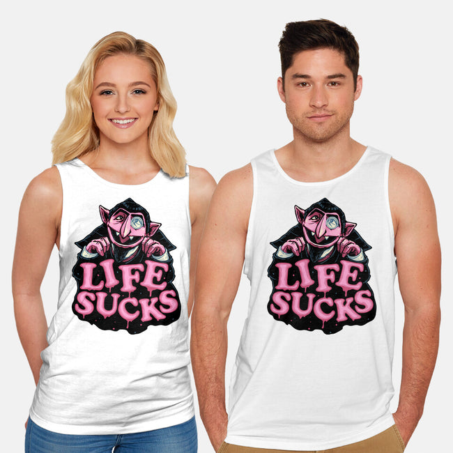 This Life Sucks-Unisex-Basic-Tank-glitchygorilla