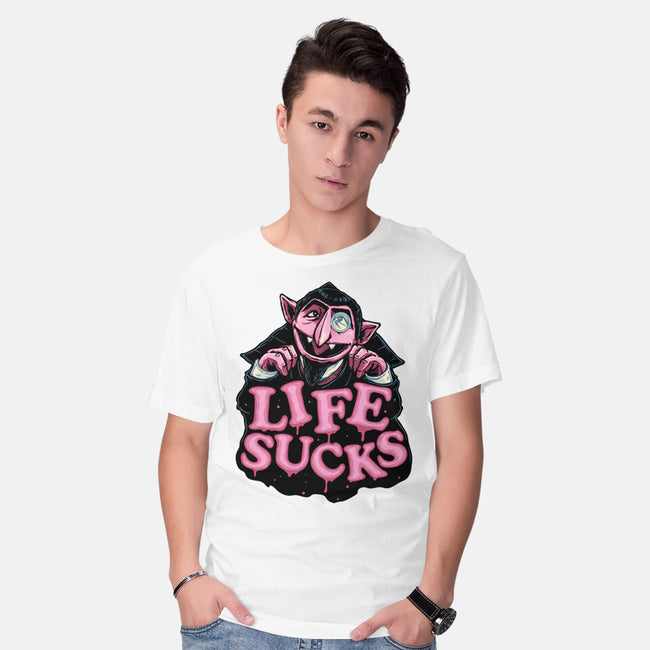 This Life Sucks-Mens-Basic-Tee-glitchygorilla