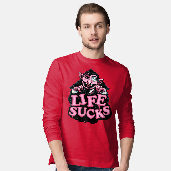 This Life Sucks-Mens-Long Sleeved-Tee-glitchygorilla