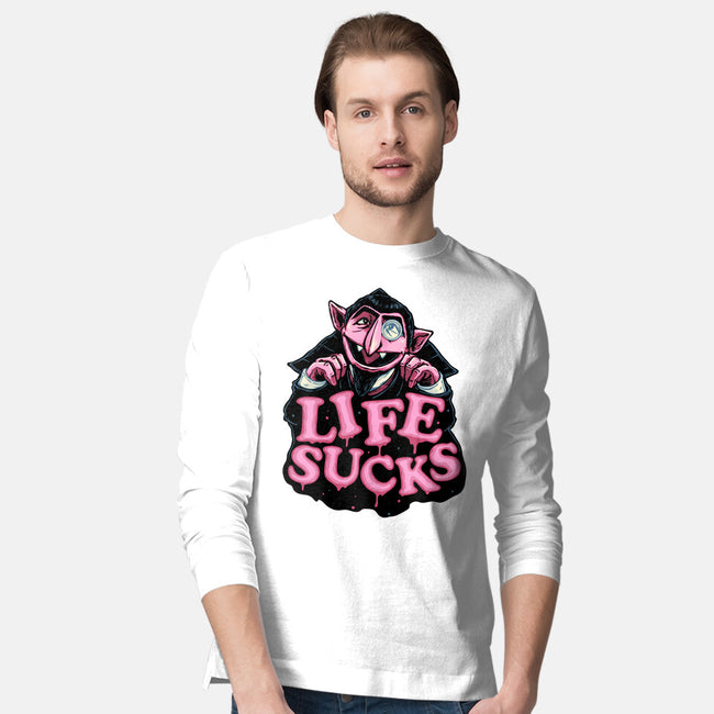 This Life Sucks-Mens-Long Sleeved-Tee-glitchygorilla