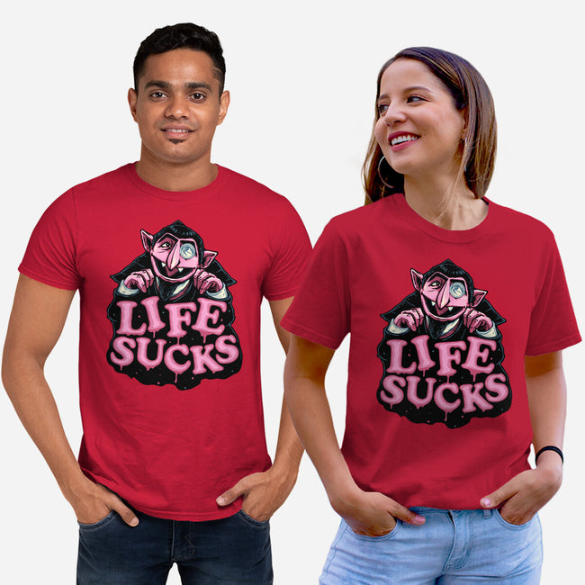 This Life Sucks-Unisex-Basic-Tee-glitchygorilla