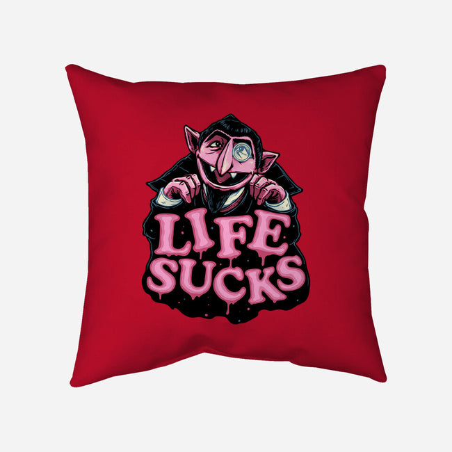 This Life Sucks-None-Removable Cover w Insert-Throw Pillow-glitchygorilla