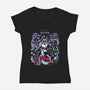 Dark Club-Womens-V-Neck-Tee-arace