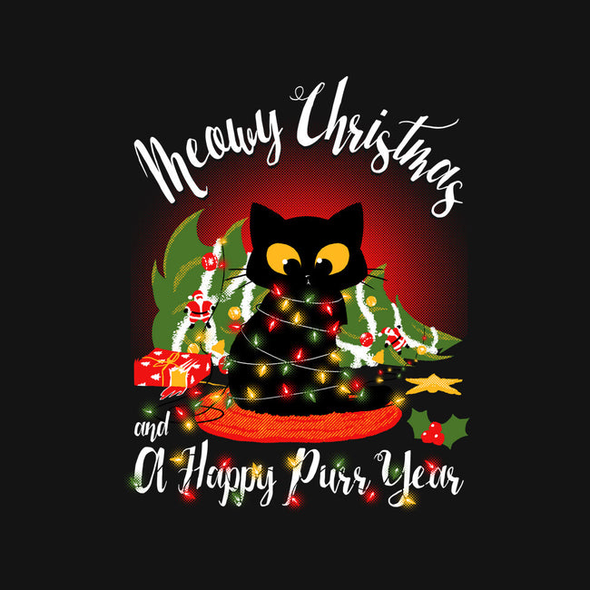 Meowy Christmas And A Happy Purr Year-Unisex-Basic-Tee-Tronyx79