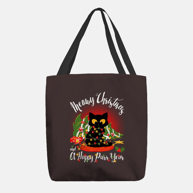 Meowy Christmas And A Happy Purr Year-None-Basic Tote-Bag-Tronyx79