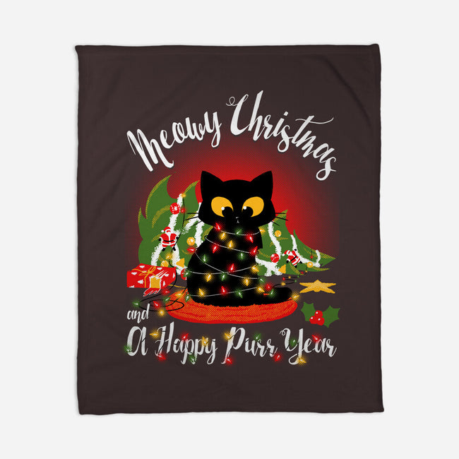 Meowy Christmas And A Happy Purr Year-None-Fleece-Blanket-Tronyx79