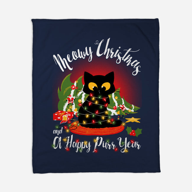 Meowy Christmas And A Happy Purr Year-None-Fleece-Blanket-Tronyx79