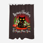 Meowy Christmas And A Happy Purr Year-None-Polyester-Shower Curtain-Tronyx79