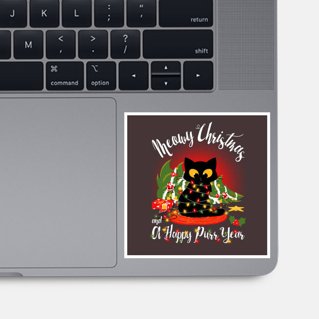 Meowy Christmas And A Happy Purr Year-None-Glossy-Sticker-Tronyx79