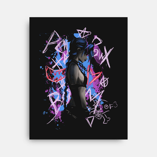 Shadow Crazy Jinx-None-Stretched-Canvas-fanfabio