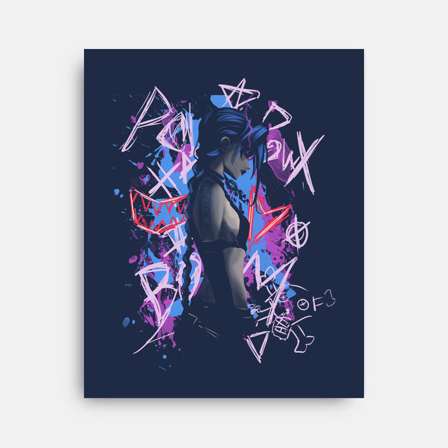 Shadow Crazy Jinx-None-Stretched-Canvas-fanfabio