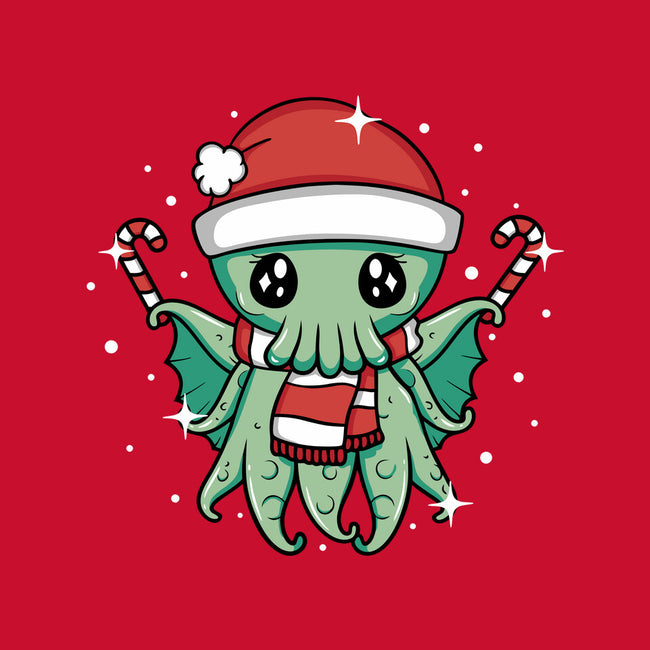 Christmas Cthulhu-Unisex-Basic-Tee-brunopires